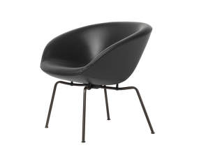 Kreslo Pot™, brown bronze / leather black